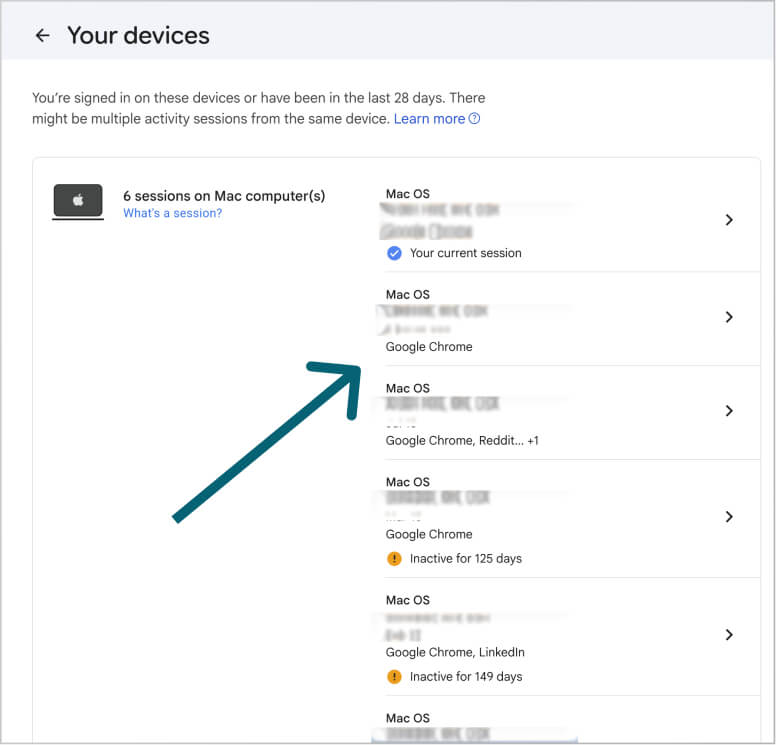 List of Devices That Have Access to Google Accounts